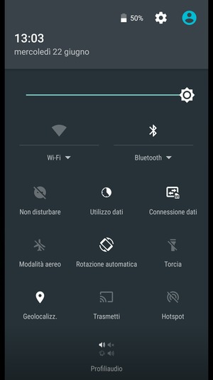 Disattiva Wi-Fi e Bluetooth
