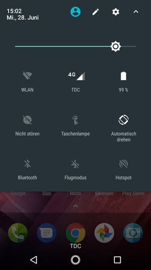 Stellen Sie die Helligkeit auf das erforderliche Niveau