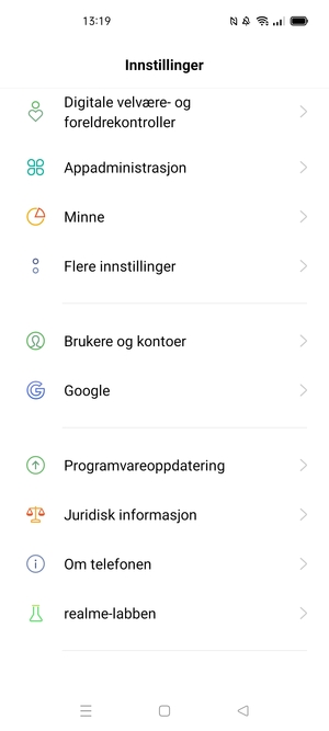Bla til og velg Brukere og kontoer