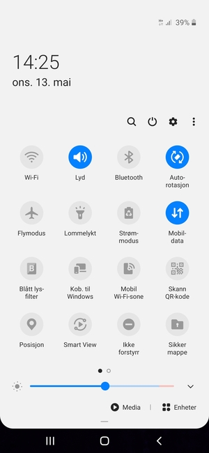 Velg Strømmodus