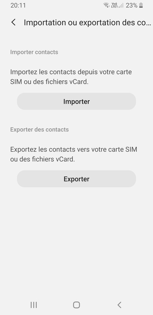 Sélectionnez Importer