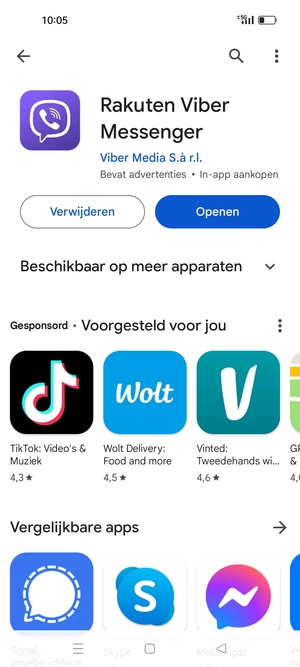 Selecteer Openen