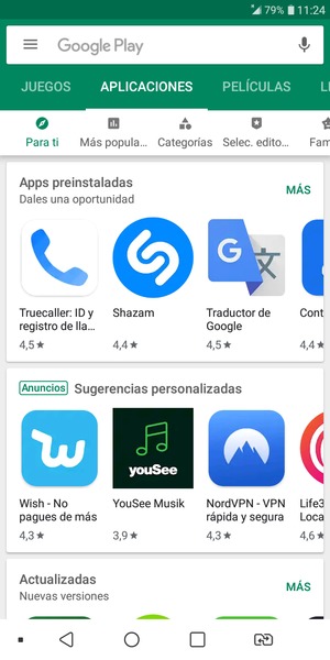 Seleccione la barra de Búsqueda