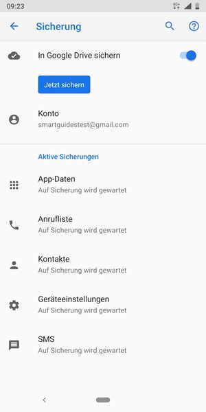 Wählen Sie Konto
