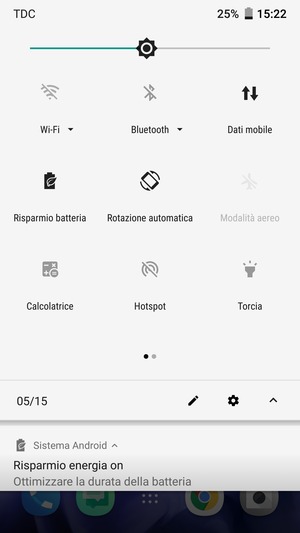 Attiva Risparmio batteria
