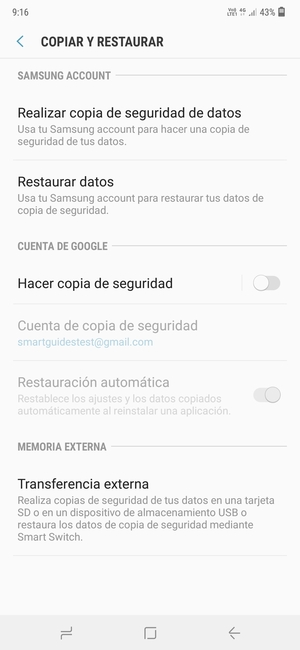 Active Hacer copia de seguridad