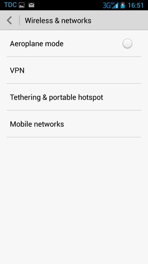 Select Tethering & portable hotspot