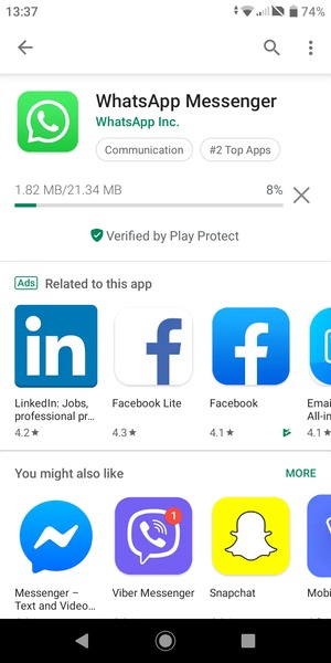 Wait for the installation process to finish