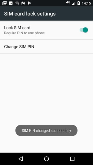 Your SIM PIN has been changed