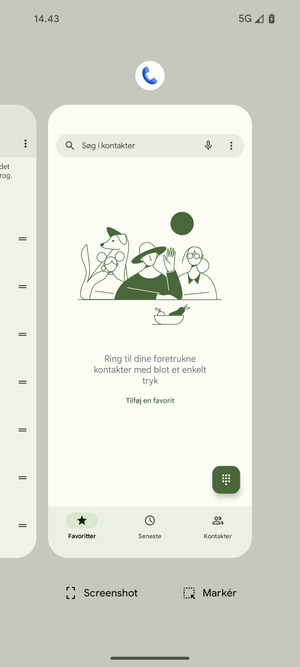 Swipe apps opad for at lukke dem