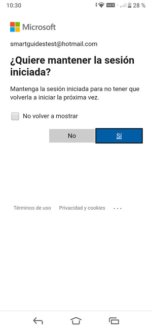 Seleccione la opción deseada