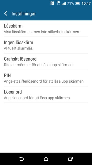Välj Grafiskt lösenord