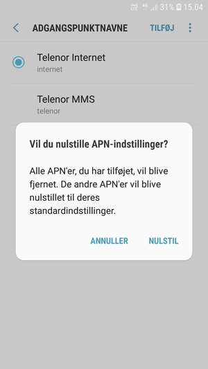 Vælg NULSTIL