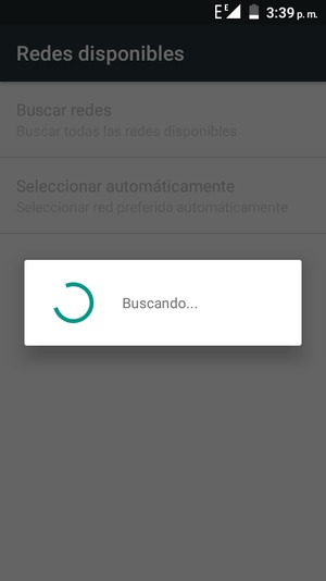 Espere a que la búsqueda termine