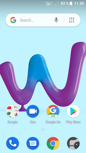 Swipe up