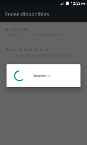 Espere a que la búsqueda termine