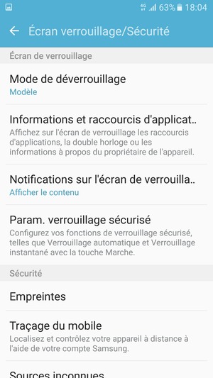 Votre téléphone est maintenant sécurisé par un écran de verrouillage