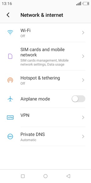 Select Hotspot & tethering