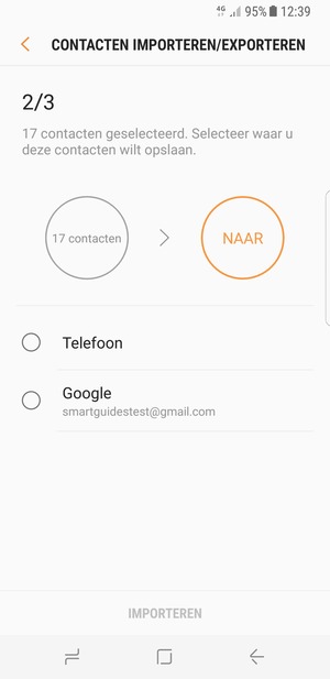 Selecteer uw Google-account