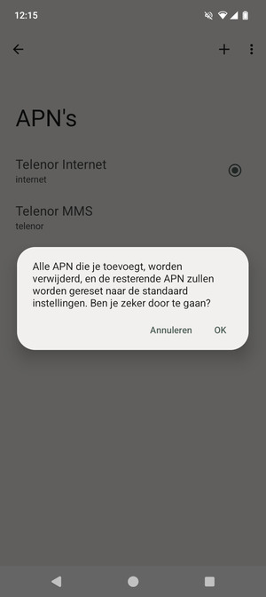 Selecteer OK