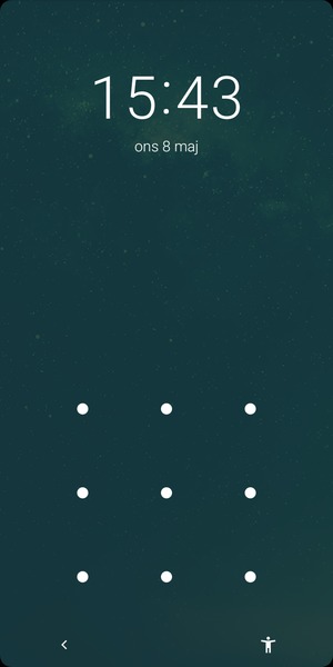 Din telefon är nu säkrad med ett skärmlås