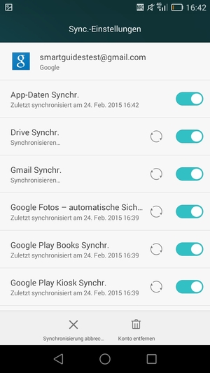 Ihre Daten werden synchronisiert