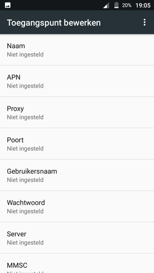 Voer internetgegevens in