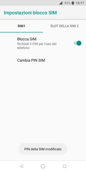 Il tuo PIN della SIM è stato modificato
