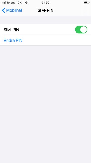 Välj Ändra PIN