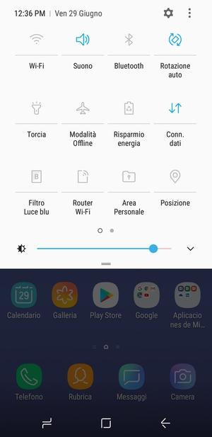 Seleziona Suono per passare alla modalità di vibrazione
