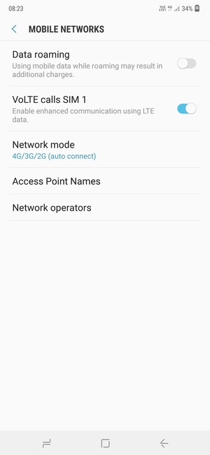 Select Access Point Names