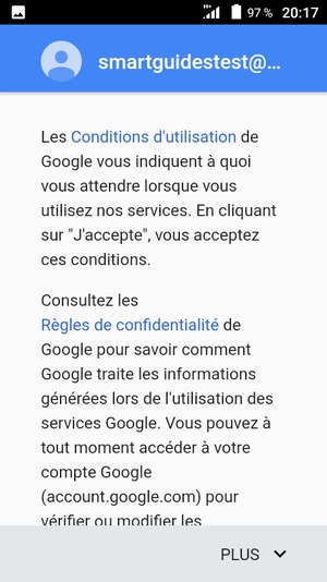 Sélectionnez PLUS