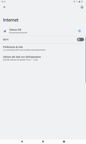 Attiva Wi-Fi