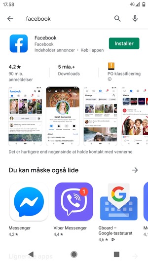 Vælg appen