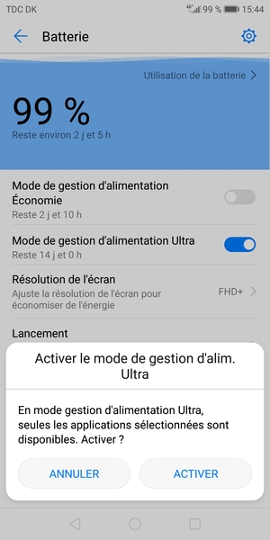 Sélectionnez ACTIVER