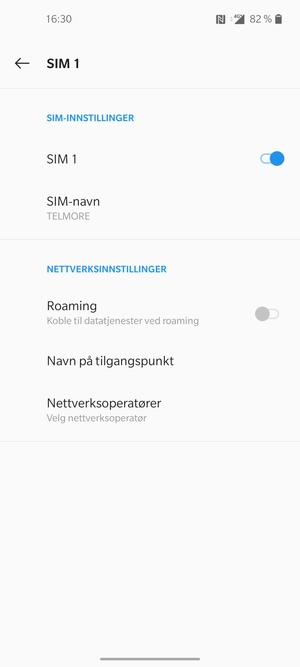 Velg Navn på tilgangspunkt