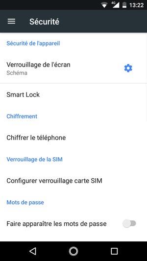 Votre téléphone est maintenant sécurisé par un écran de verrouillage