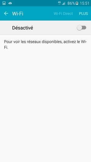 Activer le Wi-Fi
