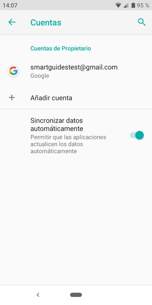 Seleccione su cuenta Google