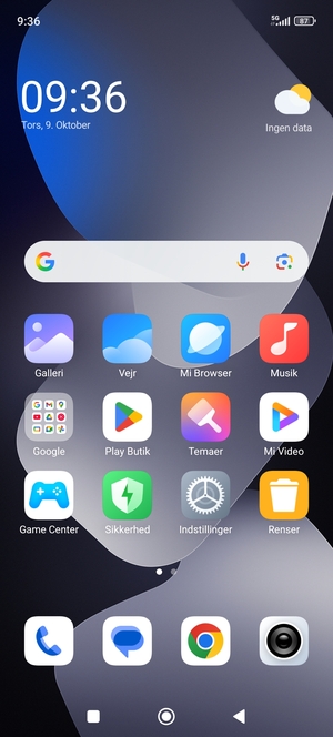 Vælg Telefon