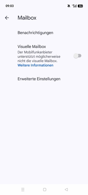 Wählen Sie Erweiterte Einstellungen