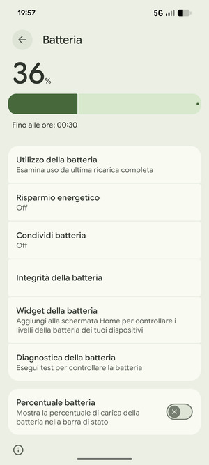 Seleziona Risparmio energetico