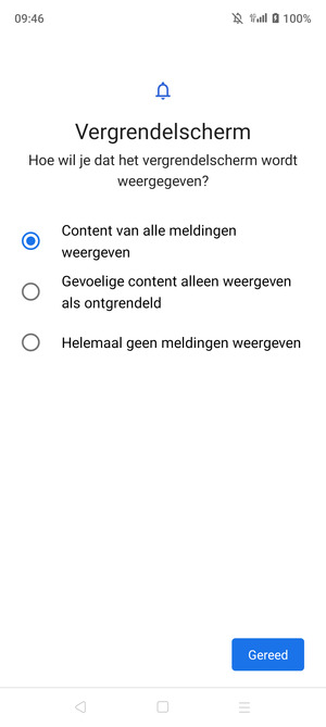 Selecteer uw voorkeursoptie en selecteer Gereed