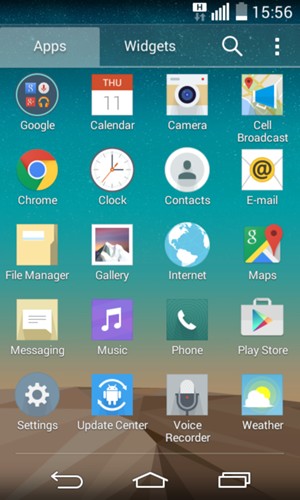 Scroll to and select Settings