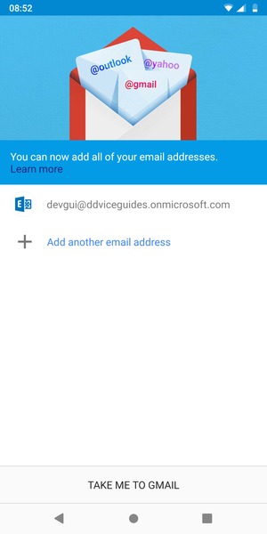 Select TAKE ME TO GMAIL