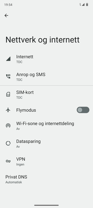 Velg SIM-kort