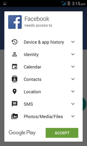 Select ACCEPT