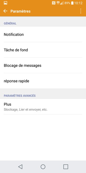 Sélectionnez Plus