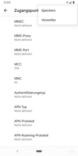 Wählen Sie Speichern