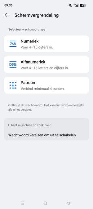 Selecteer Patroon